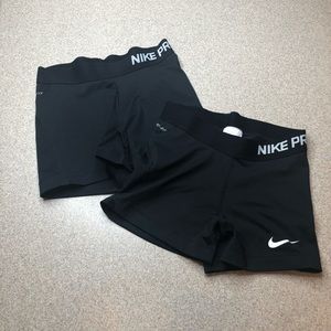 Nike compression shorts bundle